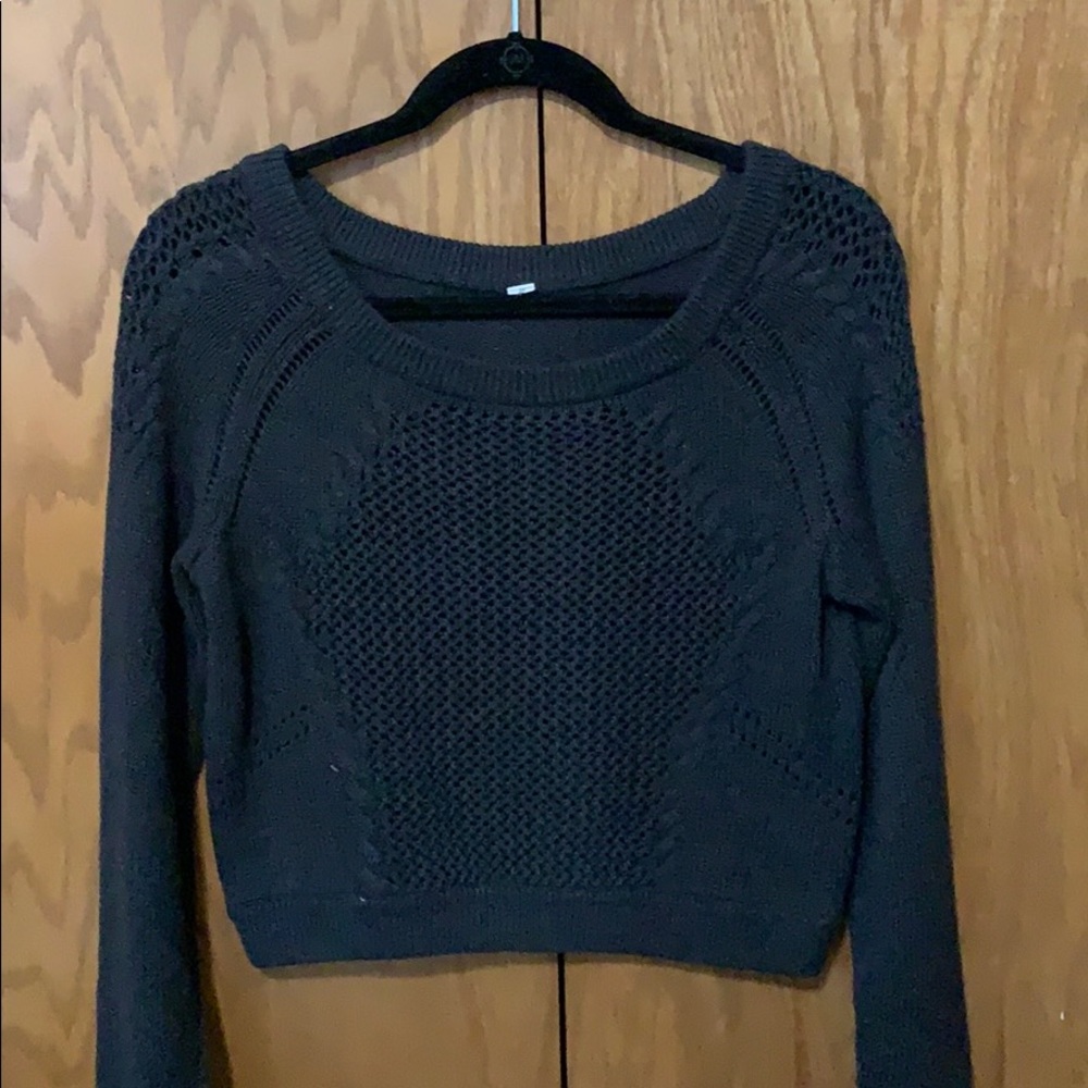 Lululemon cropped knit sweater